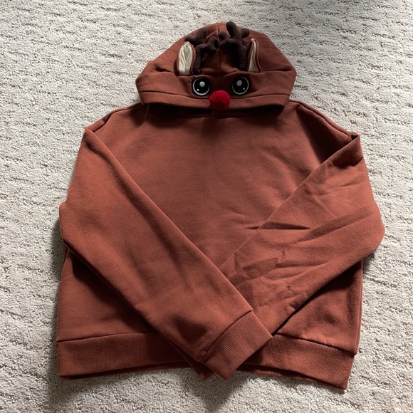 Cute Reindeer Christmas Hoodie - Picture 2 of 2